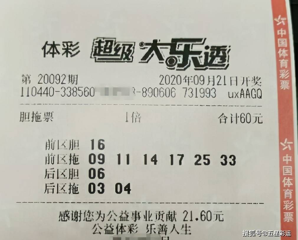 大乐透开奖结果今天22098期
